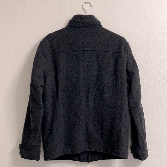 Gap Black Wool Military Zip Coat - Picture 2 of 5